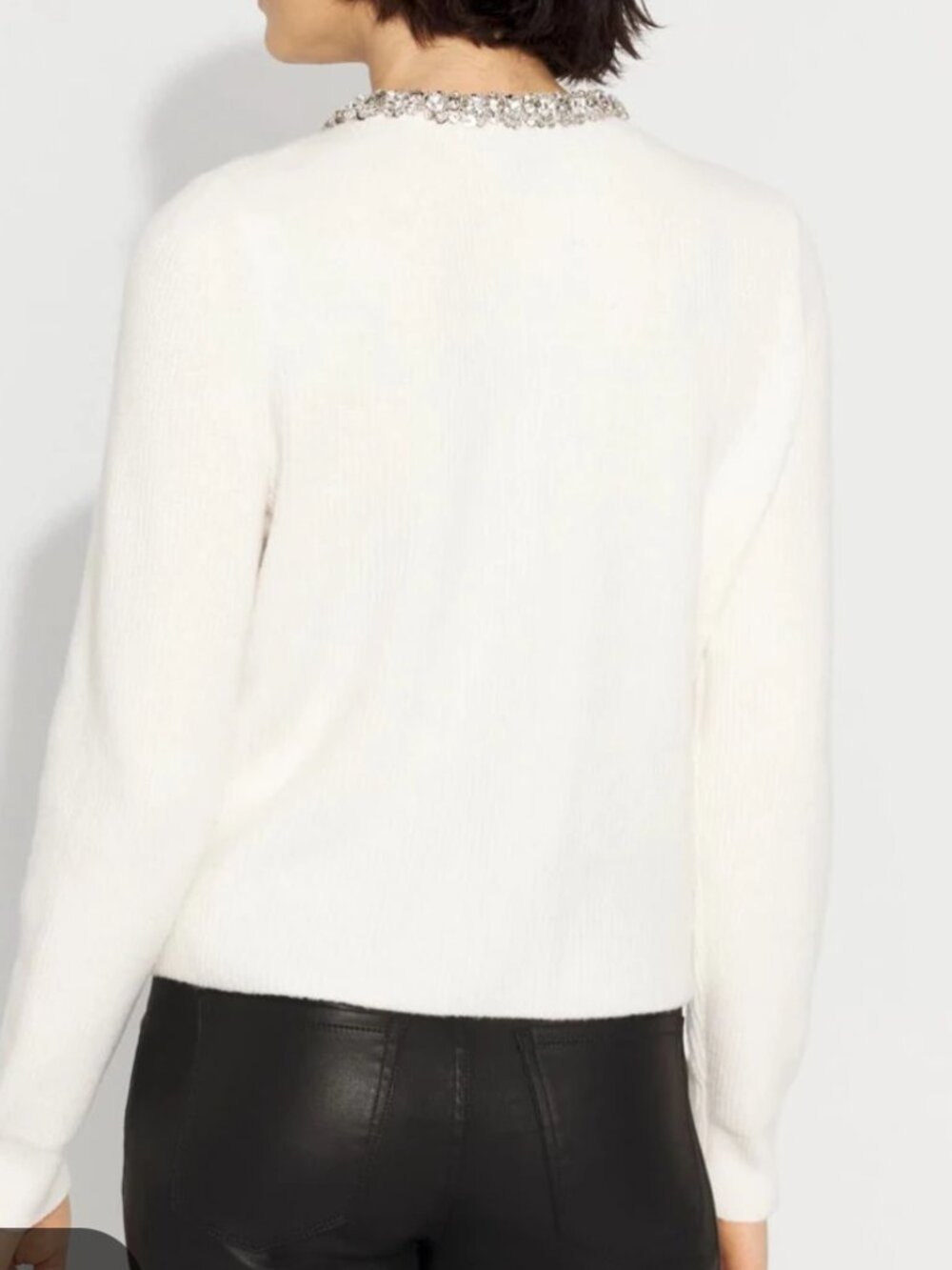 nwt WHITE HOUSE BLACK MARKET embellished button cardigan sweater - Picture 3 of 3
